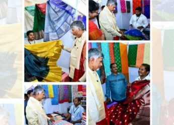 Chandrababu Naidu shops for wife