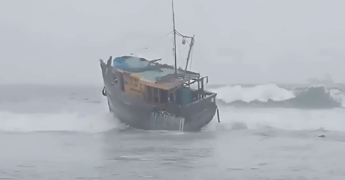 Fishing boat sank near Visakhapatnam Harbour