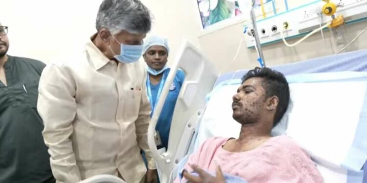 Atchutapuram SEZ explosion: Visakhapatnam collector extends Rs 1 Cr ex-gratia, CM visits victims