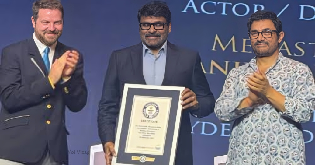 Megastar Chiranjeevi awarded by Guinness World Records