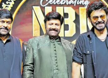 Chiranjeevi, others attend Balakrishna golden jubilee fete