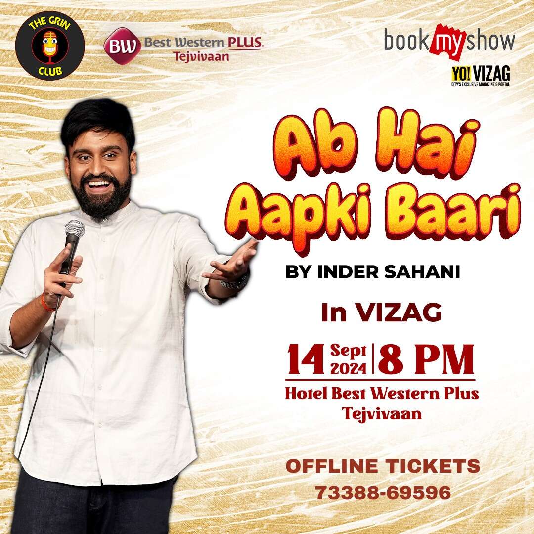 Inder Sahani to host stand-up show in Visakhapatnam