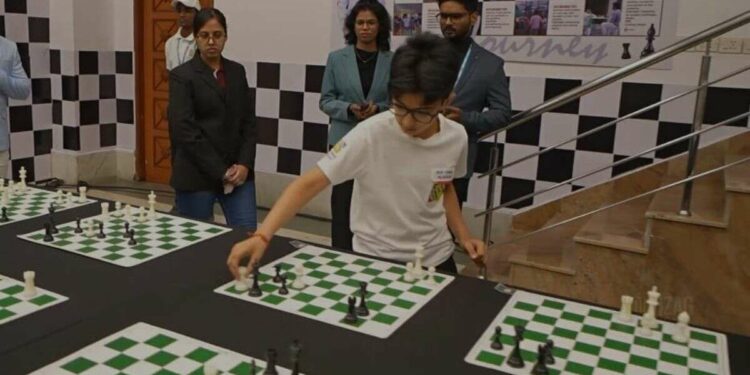 Grandson of Chandrababu Naidu joins World Book of Records for chess