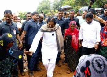 Pawan Kalyan performs Dhimsa dance with tribal ladies in Andhra Pradesh