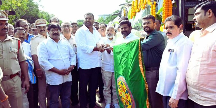 Four new RTC buses inaugurated at Visakhapatnam depot