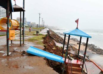 Relentless rains drench Visakhapatnam, causing structural damage in parts of the city