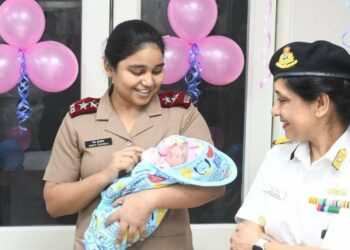 1000th baby of 2024 born in INHS Kalyani in Visakhapatnam