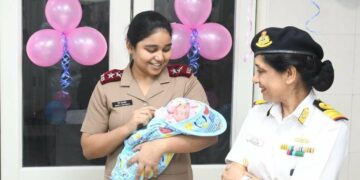 1000th baby of 2024 born in INHS Kalyani in Visakhapatnam